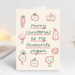 Pack of 10 Funny Vegan Themed Christmas Cards (5 Different Designs) additional 7