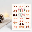 Pack of 10 'Tits the Season' Humorous Christmas Cards additional 1