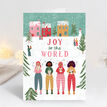 Pack of 10 'Joy to the world' Christmas Carol Singers Cards additional 4