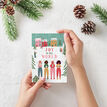 Pack of 10 'Joy to the world' Christmas Carol Singers Cards additional 2