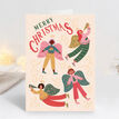 Pack of 10 Merry Christmas Colourful Angels Cards additional 4