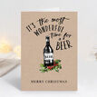 Pack of 10 Beer Themed Christmas Cards with Envelopes additional 4