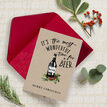 Pack of 10 Beer Themed Christmas Cards with Envelopes additional 1