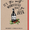 Pack of 10 Beer Themed Christmas Cards with Envelopes additional 2
