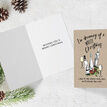 Pack of 10 White Wine Themed Christmas Cards with Envelopes additional 4