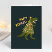 Pack of 10 Illustrated Dinosaur Christmas Cards with Envelopes additional 7