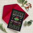 Pack of 10 Funny / Rude / Novelty Christmas Jumper Themed Cards with Envelopes additional 25