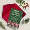 Pack of 10 Funny / Rude / Novelty Christmas Jumper Themed Cards with Envelopes additional 23