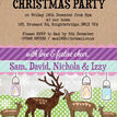 Personalised 'Woodland Deer' Christmas Party Invitations additional 2