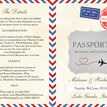 Vintage Airmail Passport Wedding Invitation additional 4