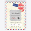 Vintage Airmail Passport Wedding Invitation additional 1