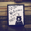 Grizzly Bear Welcome Party Sign additional 2