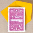 Mexican Inspired Papel Picado Wedding Invitation additional 2
