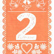 Mexican Inspired Papel Picado Table Number additional 3