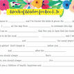 Floral Fiesta Wedding Wishes & Words of Wisdom Cards additional 2