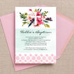Watercolour Floral Christening / Baptism Invitation additional 2