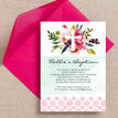 Watercolour Floral Christening / Baptism Invitation additional 4