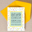 Pastel Confetti Personalised Christening / Baptism Invitation additional 2