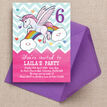 Rainbow Unicorn Party Invitation additional 2