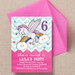Rainbow Unicorn Party Invitation additional 4