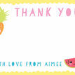 Kawaii Cute Fruit Thank You Cards additional 3