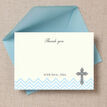 Ornate Cross Christening / Baptism Thank You Cards additional 1