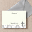 Ornate Cross Christening / Baptism Thank You Cards additional 2