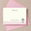 Ornate Cross Christening / Baptism Thank You Cards additional 3