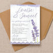 Lilac & Lavender Wedding Invitation additional 3