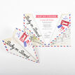 Vintage Paper Airplane Baby Shower Invitation additional 1