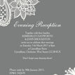 Romantic Lace Evening Reception Invitation additional 13