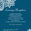 Romantic Lace Evening Reception Invitation additional 12