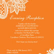 Romantic Lace Evening Reception Invitation additional 4