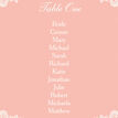 Romantic Lace Table Plan Card additional 1