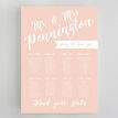 Colour & Calligraphy Wedding Seating Plan additional 5