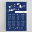 Colour & Calligraphy Wedding Seating Plan additional 9