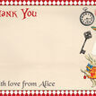 Alice in Wonderland Thank You Card additional 3