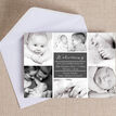 Classic Collage Photo Birth Announcement Card additional 1