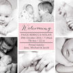 Classic Collage Photo Birth Announcement Card additional 6