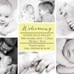 Classic Collage Photo Birth Announcement Card additional 8