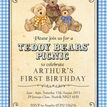 Teddy Bears' Picnic Kids Party Invitation additional 5