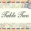 Vintage Airmail Table Name additional 1