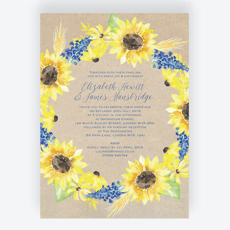 Sunflower Wedding Stationery