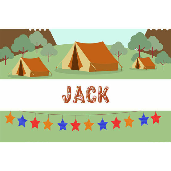 Camping Themed Name Cards - Set of 9