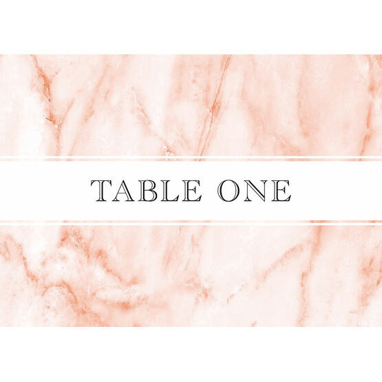 Blush Marble Table Name