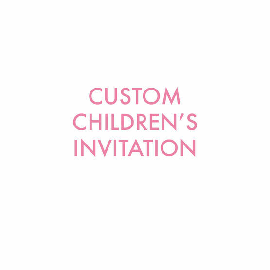Custom Kids Invitation