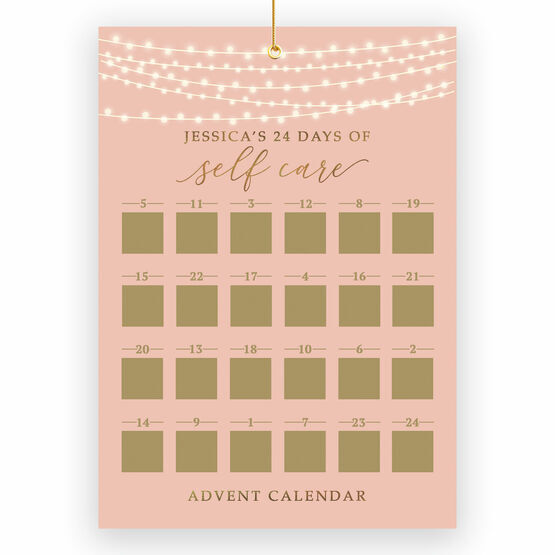 Personalised Self Care Scratch Off Advent Calendar
