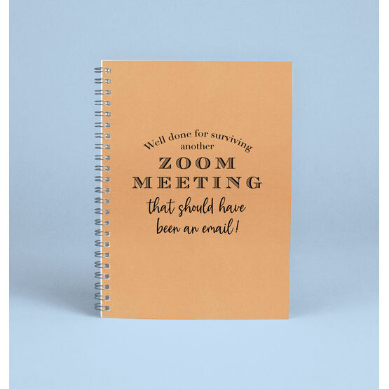 'Surviving A Zoom Meeting' Work From Home Notebook
