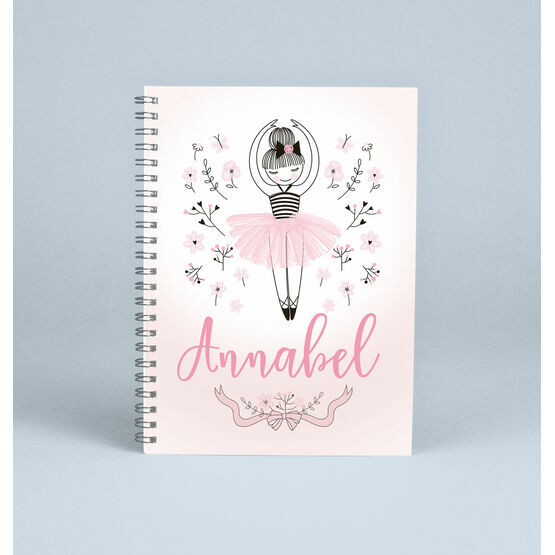 Personalised Ballerina Notebook
