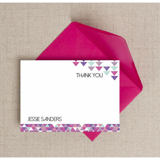 Personalised Geometric Thank You Cards